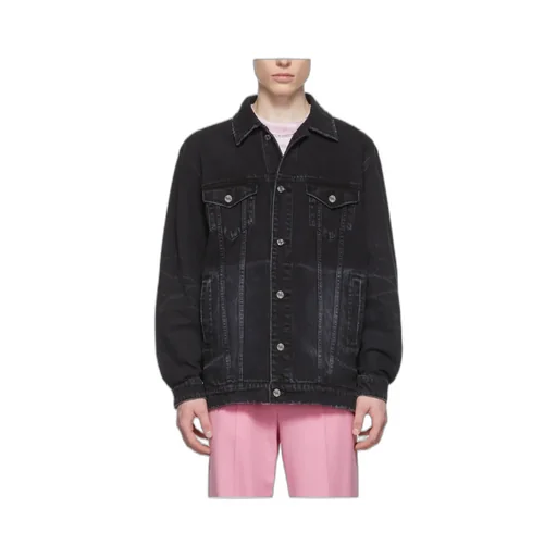 Lapel Long-Sleeved Denim Coat