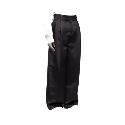 Straight-Leg Cut Trousers