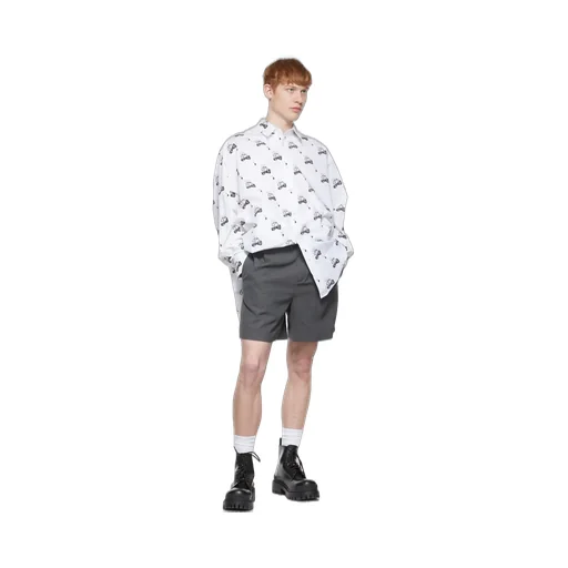 Mid-Rise Tailored Shorts