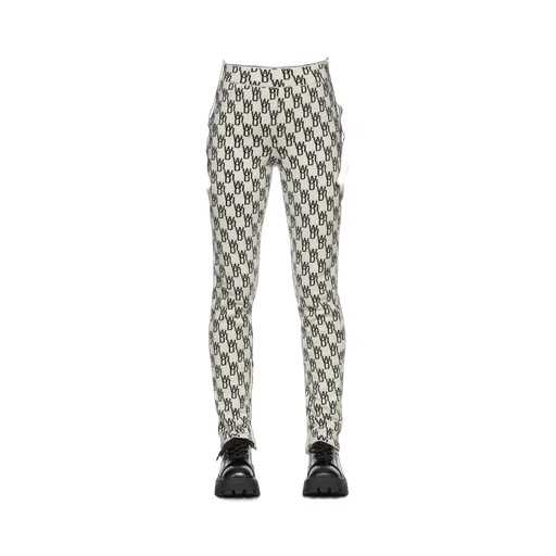 Logo Pattern Knitted Leggings