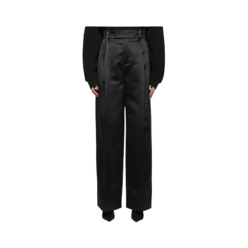 Straight-Leg Cut Trousers