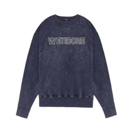 Stud-Embellishment Long-Sleeve Sweatshirt