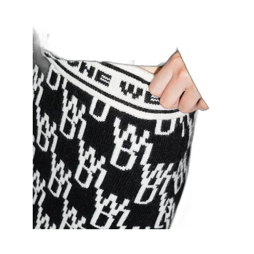 All-Over Logo Knitted Miniskirt