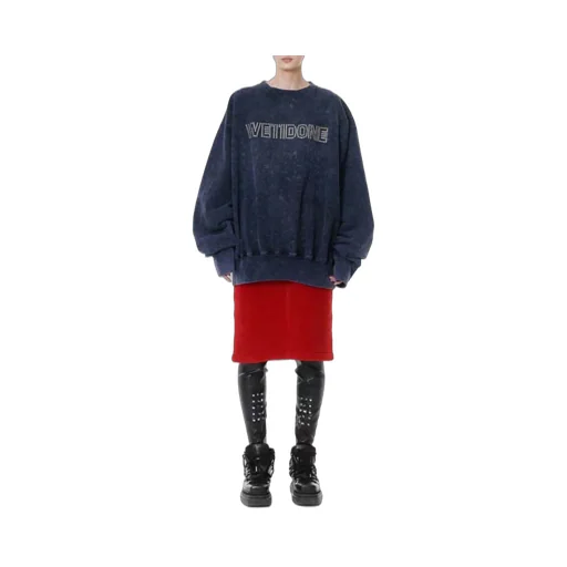 Stud-Embellishment Long-Sleeve Sweatshirt