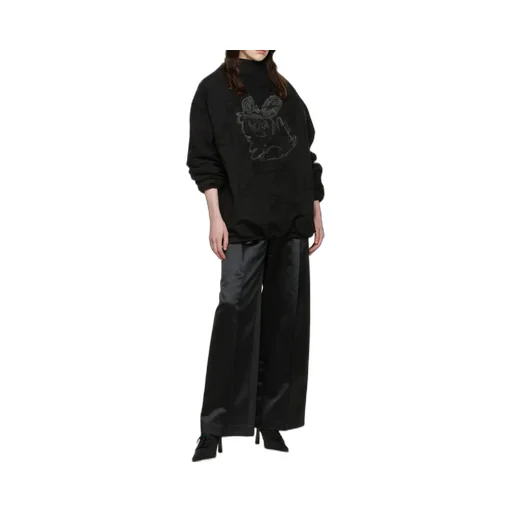 Straight-Leg Cut Trousers