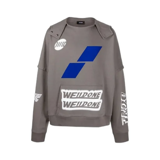 Logo Printed Long-Sleeved Hoodie
