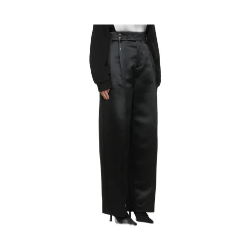Straight-Leg Cut Trousers