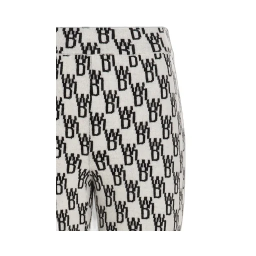 Logo Pattern Knitted Leggings