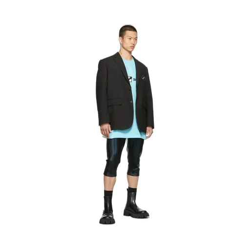 Logo-Patch Long Sleeved Oversized Blazer