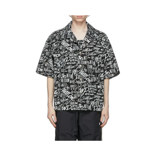 All-Over Logo Print Short-Sleeved Shirt