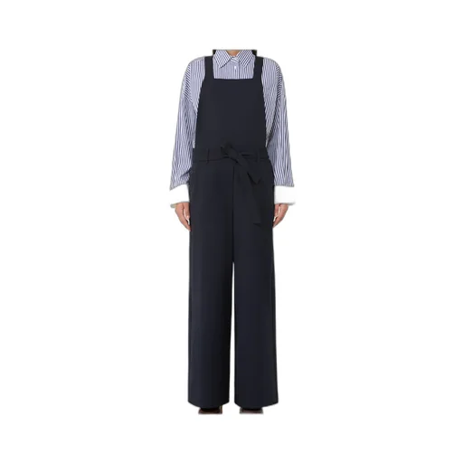 Wool Gabardine Overalls