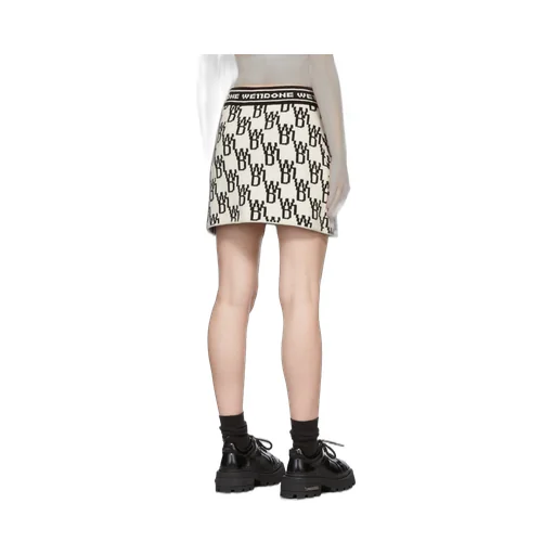 Logo Knit Mini Skirt