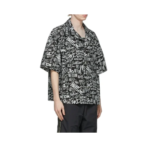 All-Over Logo Print Short-Sleeved Shirt