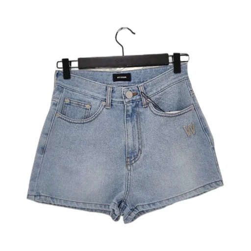 Logo Denim Shorts