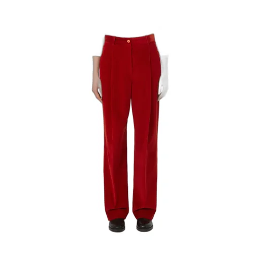 Ordine Pleated Straight Leg Pants