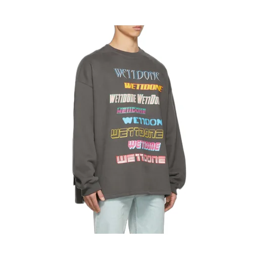 Logo-Print Cotton Jumper