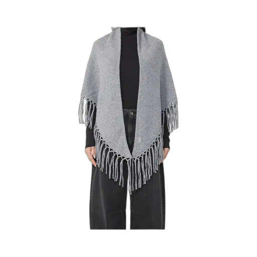 Wool Shawl With Fringes