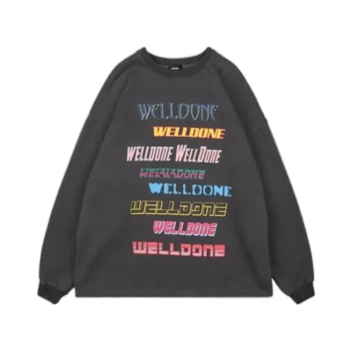 Logo-Print Cotton Jumper