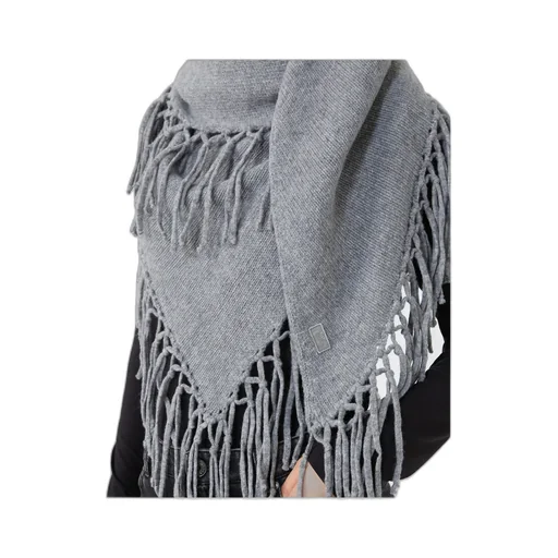 Wool Shawl With Fringes
