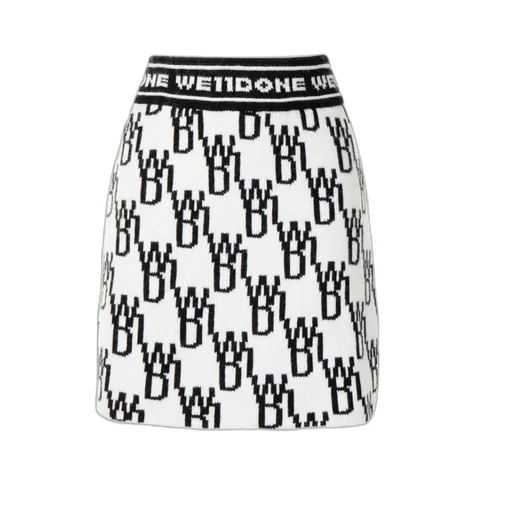 Logo Knit Mini Skirt
