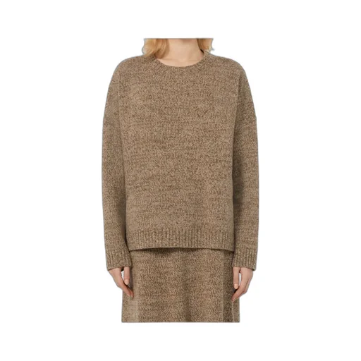 Crew-Neck Cotton And Wool Knit Jumper