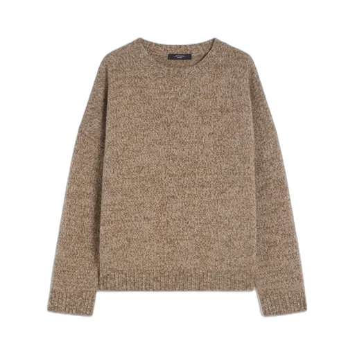 Crew-Neck Cotton And Wool Knit Jumper