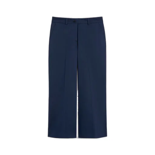 High-Waist Cropped Trousers