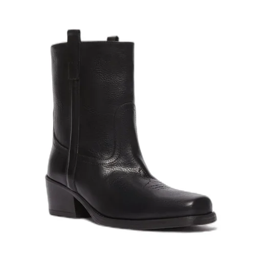 Square Toe Ankle Boots