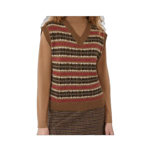 Wool And Alpaca Jacquard Gilet