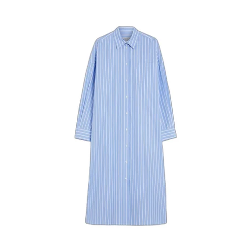 Long Poplin Shirt Dress