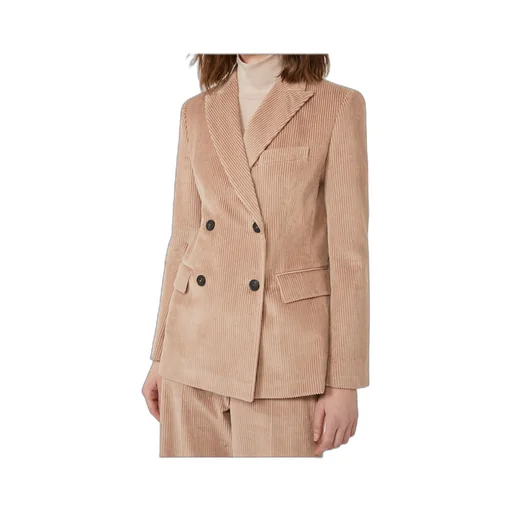 Double-Breasted Velvet Blazer
