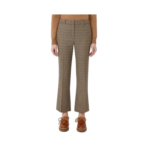 Checked Tailored Trousers
