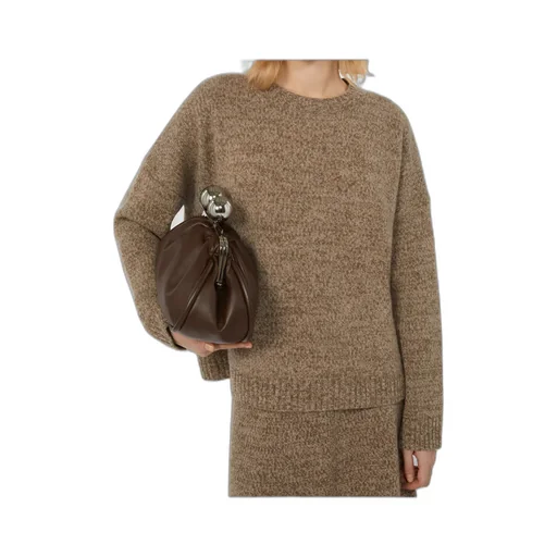 Crew-Neck Cotton And Wool Knit Jumper
