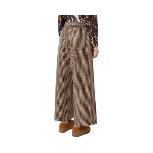 Ebe Houndstooth Wide Leg Pants