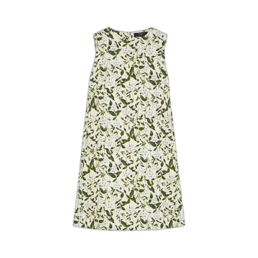 Stretch Cotton Basketweave Dress