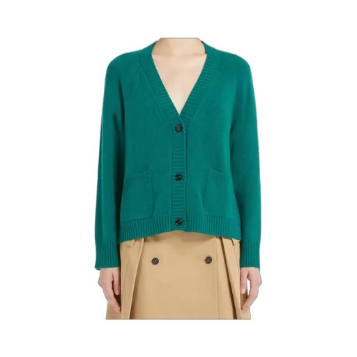 Wool And Viscose Yarn Cardigan