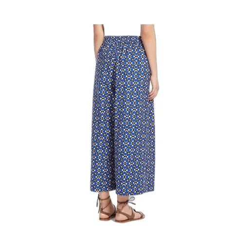 All-Over Patterned Wide Leg Pants