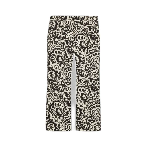 Printed Basketweave Trousers