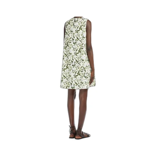 Stretch Cotton Basketweave Dress