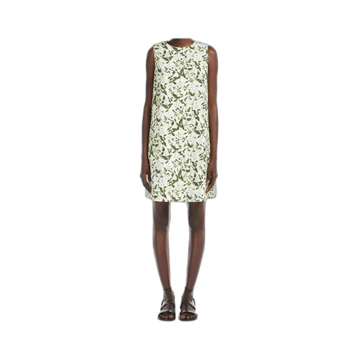 Stretch Cotton Basketweave Dress