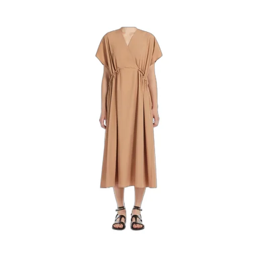 V-Neck Midi Dress