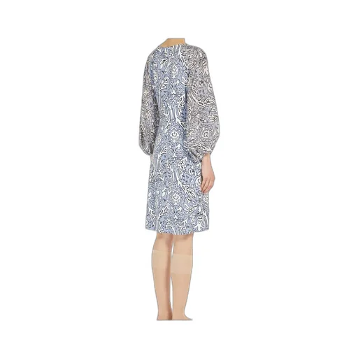 Flowing Jersey And Silk Dress