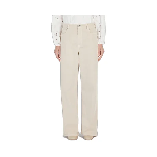 Medina Logo Patch Wide Leg Trousers
