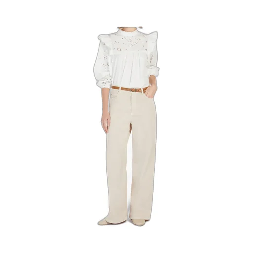 Medina Logo Patch Wide Leg Trousers