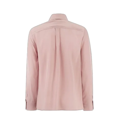 Point-Neck Long-Sleeved Shirt