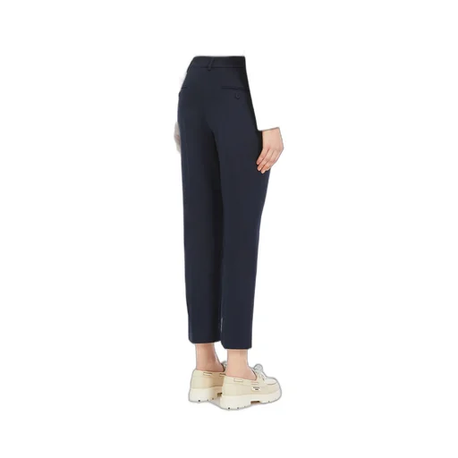 Straight Leg Cropped Trousers