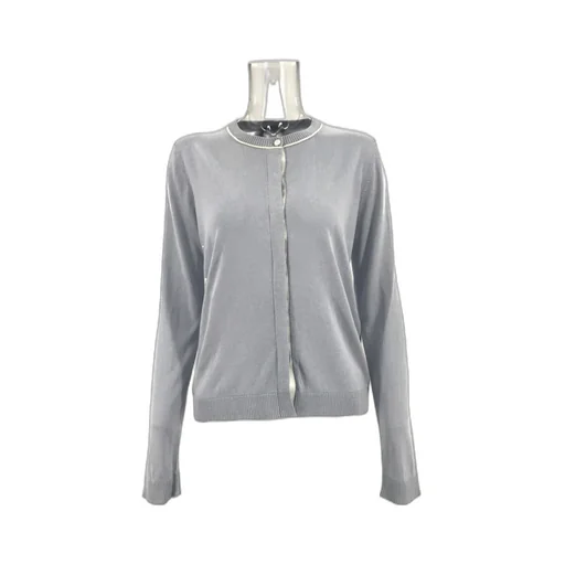 Long-Sleeved Knitted Cardigan