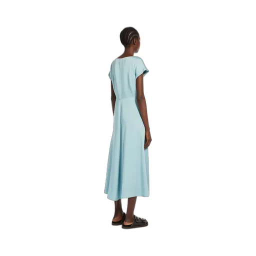 Boat Neck Short-Sleeved Dress
