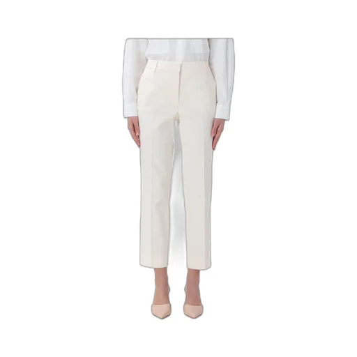 Straight Leg Cropped Trousers
