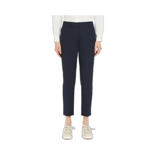 Straight Leg Cropped Trousers